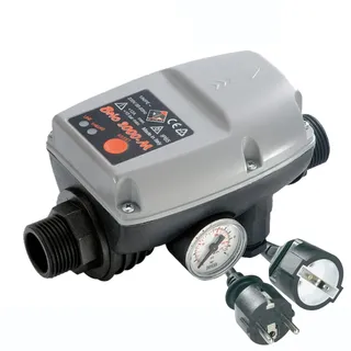 Pumpen Druckschalter intelligente PUMPENSTEUERUNG BRIO® für PUMPE HAUSWASSERWERK Automatic Pump Controller mit TROCKENLAUFSCHUTZ und NOTABSCHALTUNG f. KREISELPUMPE verkabelt