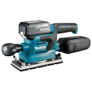 Makita DBO380RTJ 18 V Li-Ion LXT Bürstenloser Finishing-Schleifer, komplett mit 2 x 5,0 Ah Akkus und Ladegerät, Lieferung in einem Makpac-Etui