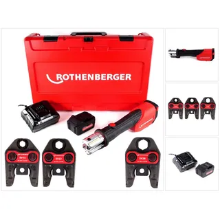 Rothenberger ROMAX 4000 Pressbacken-Set SV15-22-28 mm, 1x4 Ah,