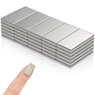 EXIN DEHCEN 30 Stück Neodym Mini Magnete Selbstklebend Stark 20x10x1mm