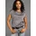 Shirtbluse gemustert Schwarz/Rosa 46