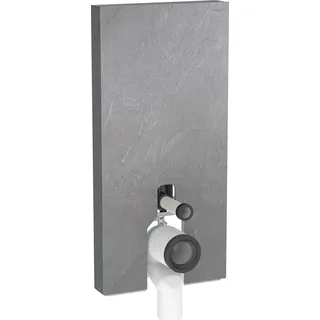Geberit Monolith Sanitärmodul Fr. Stand-WC, 101cm, Schiefer, S. Alu SW-chrom