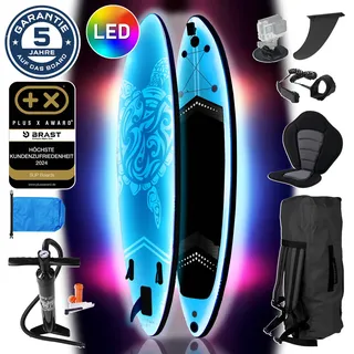SUP Board aufblasbar LED 320 TURTLE blue