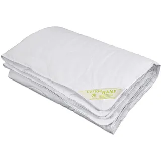 Bach's Betten Welt Hanf Plus Duo Winterdecke Ganzjahresdecke Duo-Steppdecke Hanf Baumwolle 100% Natur (135 x 200 cm)