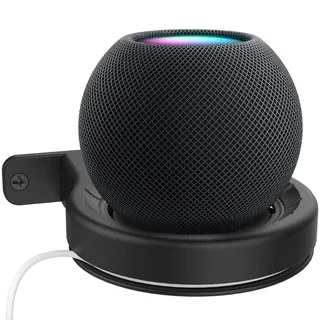 Aokicase Kompatibel mit HomePod mini Wandhalterung,for HomePod mini Halterung,for HomePod mini Lautsprecher Zubehör ständer (HomePod mini,Schwarz,DD96) 1 Pack