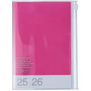 Mark's Europe MARK'S 2025/26 Taschenkalender, B6 Colors // Pink