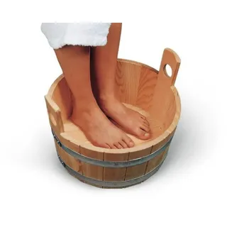 blumenberg gmbh Fußbadewanne Standard aus Holz Lärche natur mit Kunststoffeinsatz