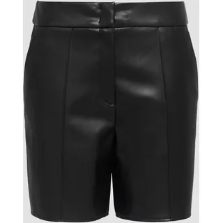 S.Oliver - Shorts aus Lederimitat, Damen, schwarz, 38