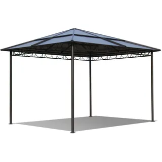 QUICK STAR Metall Garten Hardtop Pavillon 3x3m Doppelstegplatten Polycarbonat