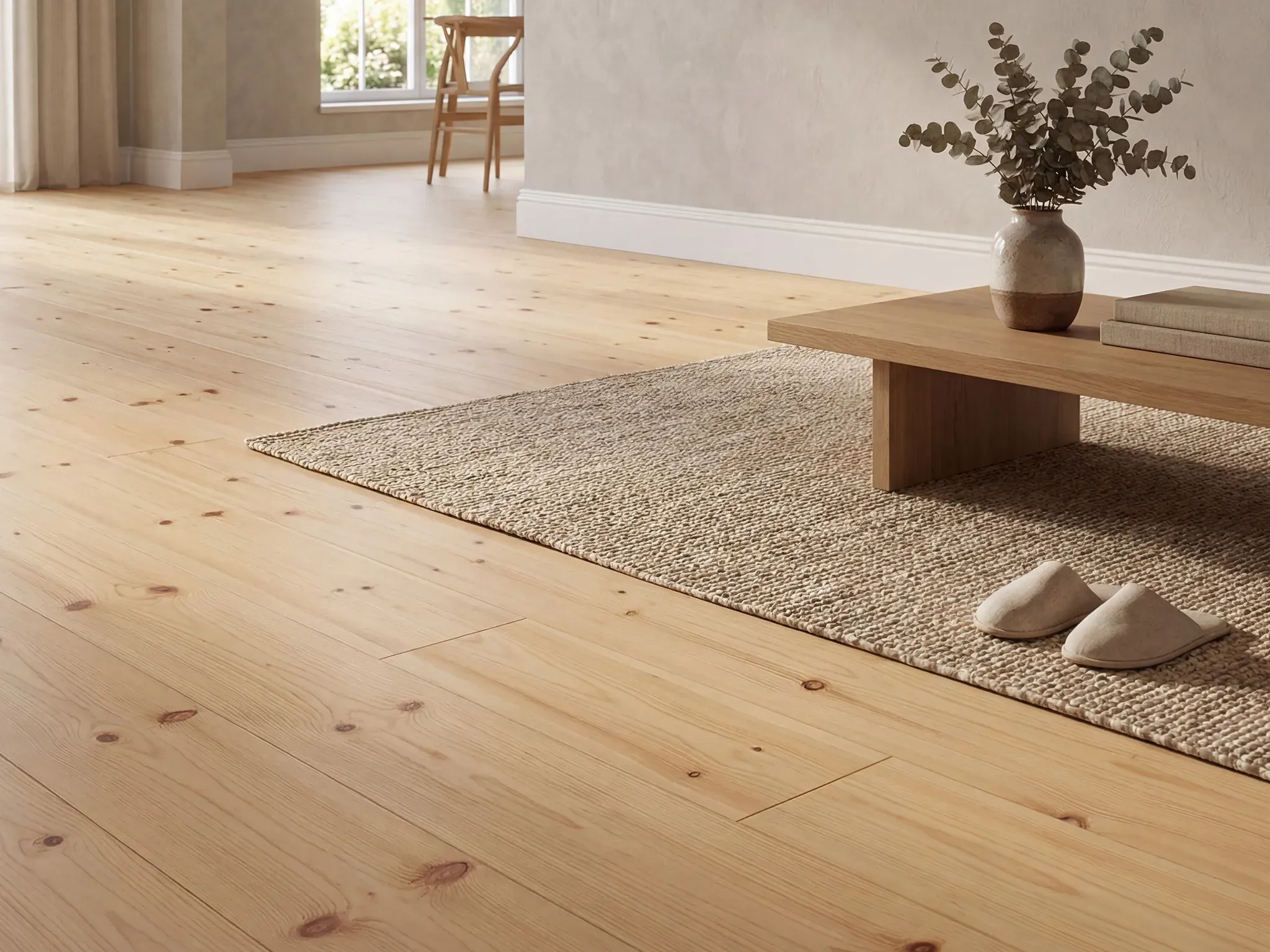 Fichte Massivholzdielen, 27x144 mm, Rustikal, rundum Nut & Feder, mit Microfase Deckbreite 132 mm