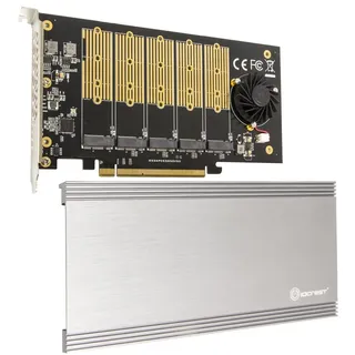 IO Crest 5 Slot M.2 B-Key SATA Base PCI-E 3.0 x2 Bandbreite Non-Raid-Controller-Karte benötigt x16 Steckplatz