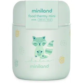MINILAND BABY Miniland Edelstahl-Isolierbox Silky Food Thermos Mini 280 ml - Mint