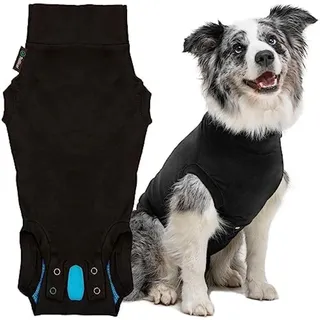 Trovet Suitical Recovery Suit Hund, XS, Schwarz