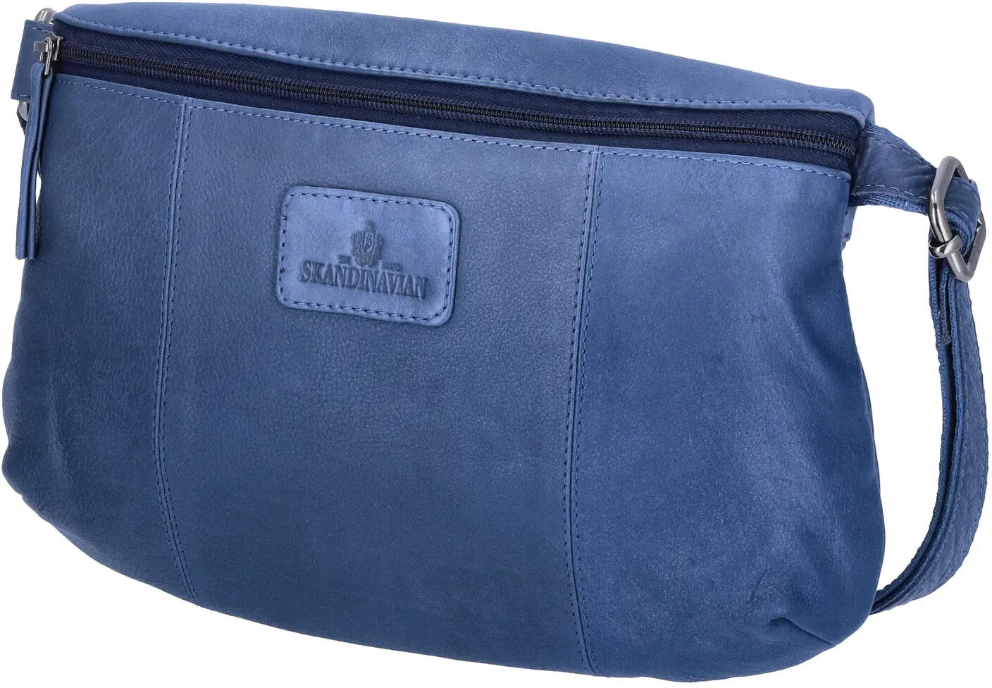The Skandinavian Brand Leder Crossbody Bag - Blue