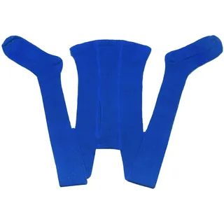 WERI SPEZIALS Strumpfhersteller GmbH Strickstrumpfhose Herrenstrumpfhosen >>Rippe<< weiche Baumwolle hautfreundlich blau 58-60
