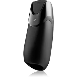 Satisfyer Men Connect App Masturbator vibrierend Black 14.5 cm