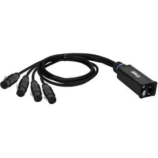 Adam Hall Cables K4CATBOXXF3 DMX Adapter 0,3m Schwarz