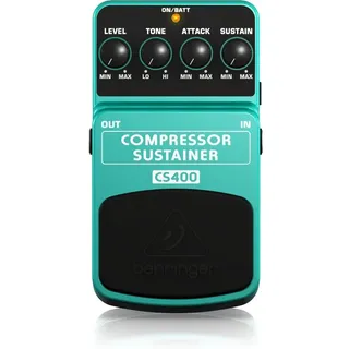 Behringer Musikinstrumentenpedal, (Effekte, Compressor/Gate/Limiter), CS400 Compressor/Sustainer - Effektgerät für Gitarren