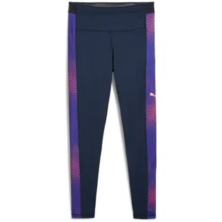 Puma Damen IndividualBlaze Tight Leggings dunkelblau-lila-rosa L
