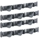 4er-Set Wandhalter-Leisten für Besen, Wischmopp, Gartengeräte & Co.