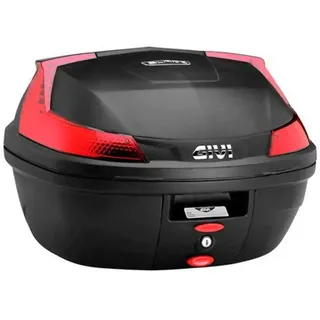 GIVI B47 Blade Monolock® Topcase mit Platte, - Glossy Black / Red - One Size
