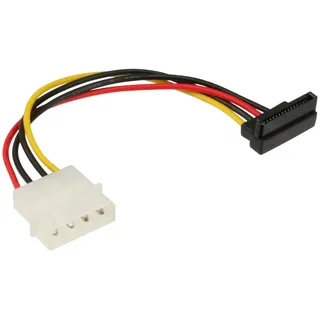 InLine SATA Stromadap.-kab., 1x 13,34cm (5,25") BU/15pol SATA ST, unten abgewinkelt