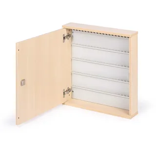 Schlüsselschrank holz, für 100 Schlüssel, Birke