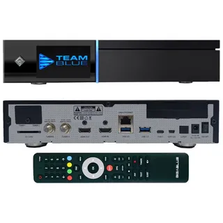 GiGaBlue UHD Quad 4K Pro – PVR-Receiver mit HBB-TV, Bluetooth 5.4, 2X FBC DVB-S2 Tuner, Gigabit-LAN (Dual DVB-C/T2 Tuner PRO)