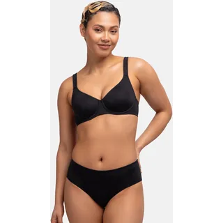 DORINA Bügel-BH "Lindsay", Damen, Gr. 70, Cup D, schwarz, Microtouch, Obermaterial: 84% Polyamid, 16% Elasthan, unifarben, bequem, BHs Bügel-BH, nahtlos, weiche Cups, bequem
