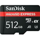 SANDISK Express (512 GB, microSD Express, U3, UHS-I), Speicherkarte, Schwarz