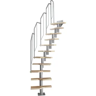 DOLLE Raumspartreppe Buche Multiplex Höhe 222-276 cm den individuellen Raumverhältnissen anpassbar