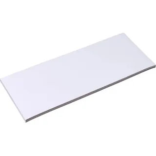 100 Magnetetiketten beschreibbar 80 x 200 mm, Ferrit|PVC, weiß
