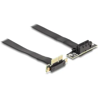 DeLock Riser Karte PCI Express x1 Stecker 90° gewinkelt zu x1 Slot Kab.60 cm