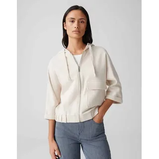 Opus Damen Sweatjacke | Sweatjacke GUSA Batwing Fit aus Softer Baumwolle Natural Glaze, 40 - 40