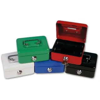 Livepac-Office Mini Geldkassette / Größe: 125x95x60mm / Farbe: schwarz