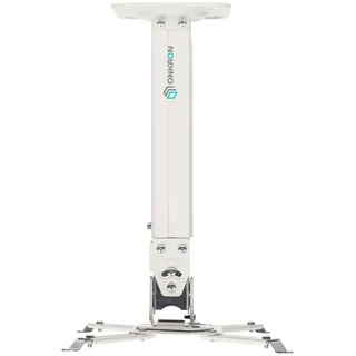 ONKRON Decken-Wandhalterung für Beamer max 10 kg, Neigbar-schwenkbar, weiß K5A