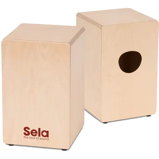 Sela SE 117 Primera - Cajon für Einsteiger und Fortgeschrittene - inkl. Sela Snare System, 12 mm Birkenkorpus, spielfertig aufgebaut, Made in Germany