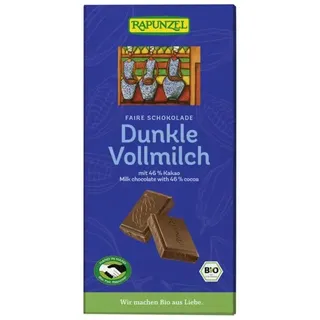 Rapunzel Vollmilch Schokolade Dunkel 46% HIH bio