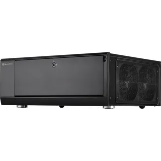 Silverstone SST-GD10B Grandia Desktop (ATX, mATX), PC Gehäuse, Schwarz