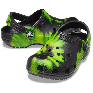 Crocs Classic Tie Dye Graphic Clog Kids Schwarz - 24/25