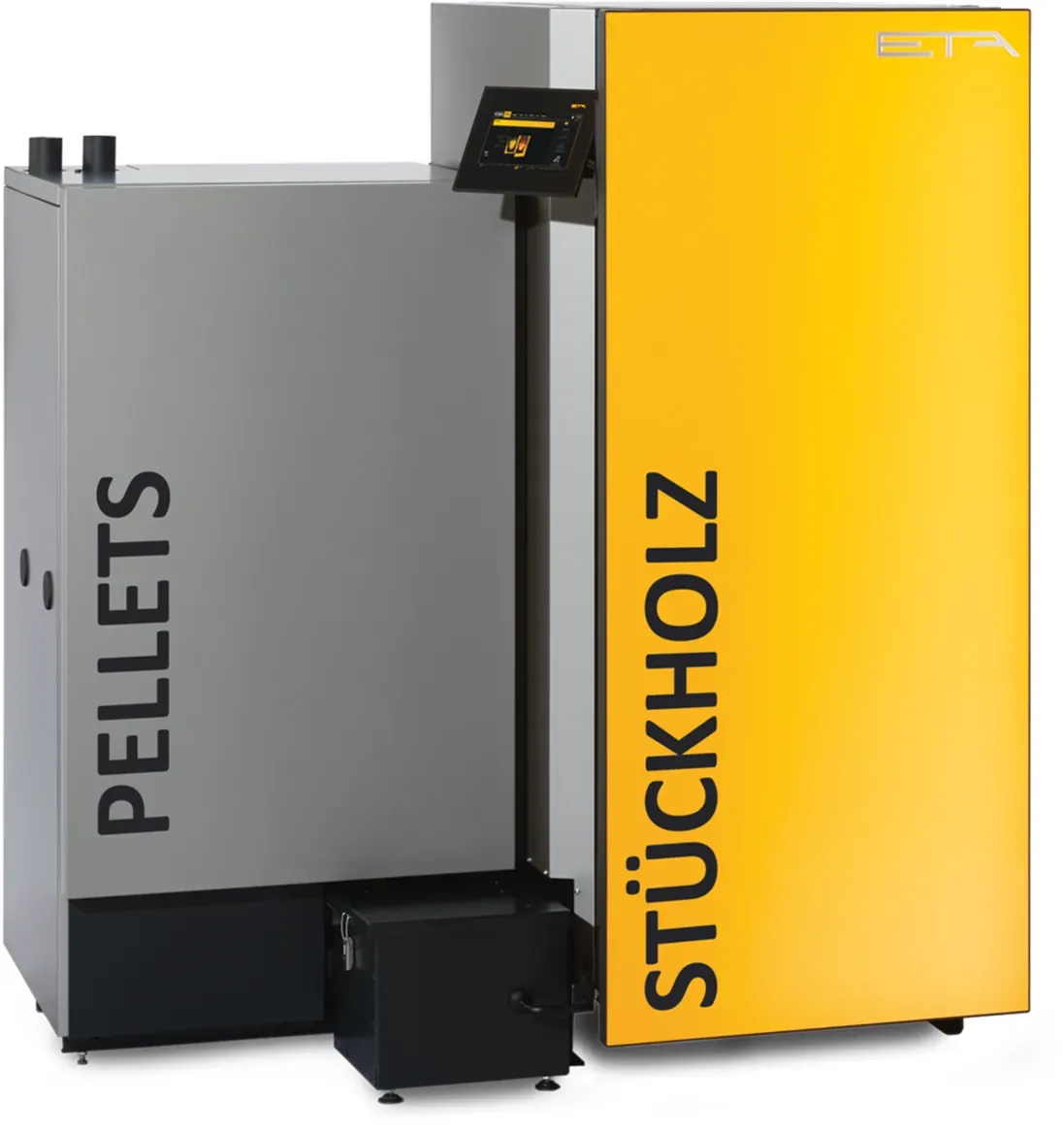 ETA TWIN 20 L Pelletsbrenner 20kW Anbau links an Holzvergaser SH20P Touch - 1212...