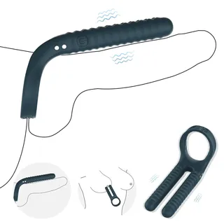 Penisring Vibrator, 10 Modi Sexspielzeug für Paare Extrem Sex, Silikon Penisring mit Klitoris Stimulator Verstellbarer Cockring für Verlängerte Erektion, Sex Toy für Brüste, Klitoris, Anus