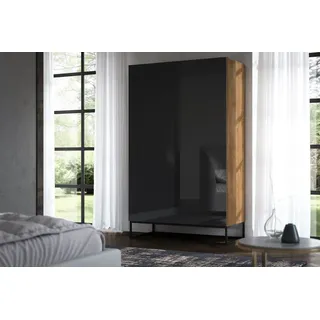 Luxusbetten24 Kleiderschrank Designer Schrank Alinora schwarz