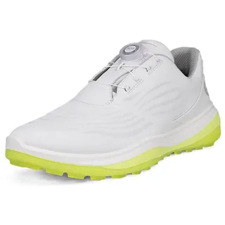 ECCO Lt1 Boa Hybrid Herren Golfschuh, wasserdicht, Weiß, Größe 45/45 EU, weiß, 10/10.5 UK - 44/45 EU
