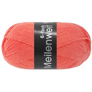Lana Grossa Meilenweit 6-fach 150 | 6-fädiger Sockenklassiker, waschmaschinenfest | Handstrickgarn 80% Schurwolle & 20% Polyamid | 150g Wolle zum Stricken & Häkeln | 390m Garn FB9250