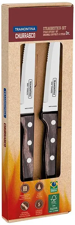 Tramontina Churrasco Steakmesser Gaucho - 2er Set