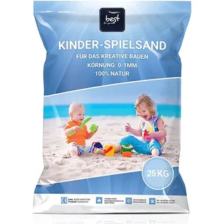 4myBaby GmbH - Spielsand 25kg | Quarz Sand für Sandkasten | Kinder Spielsand | Dekosand | Spielsand für Sandkasten | Keimfreier Spielsand | Gewaschener Feiner Quarzsand - für Sicheres Spielen