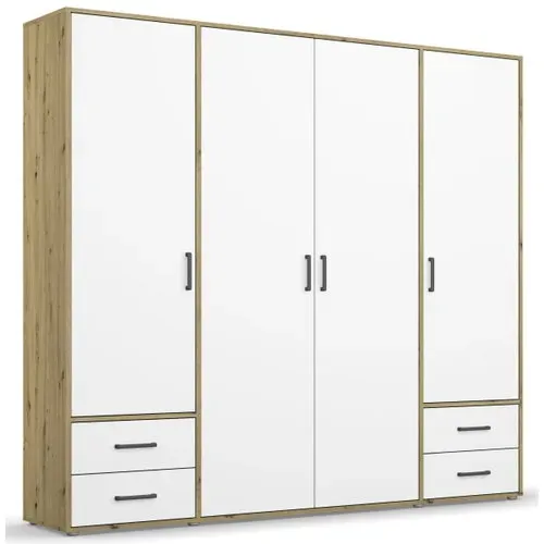Rauch Drehtürenschrank Voyager 4-türig, 4 Schübe