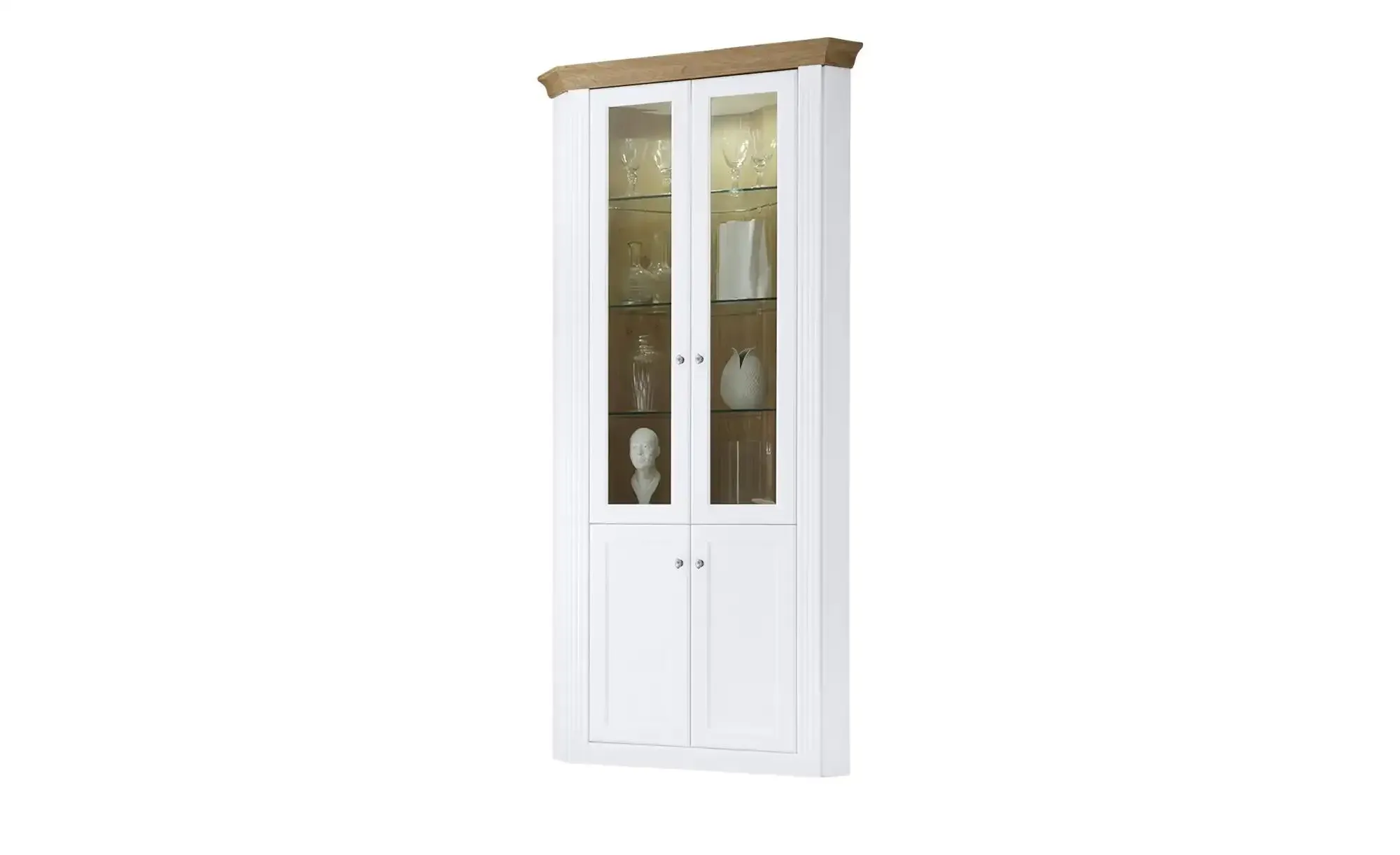 maison bleue Eckvitrine  Petit Chalet ¦ weiß ¦ Maße (cm): H: 226