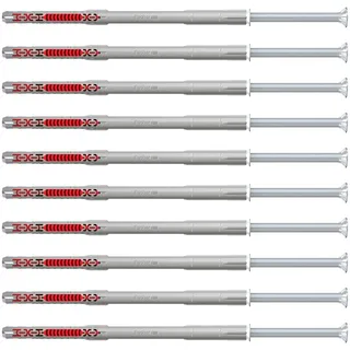 Fischer Langschaftdübel duoxpand 10 x 160 T Senkkopfschraube - 10 Stück - 562159